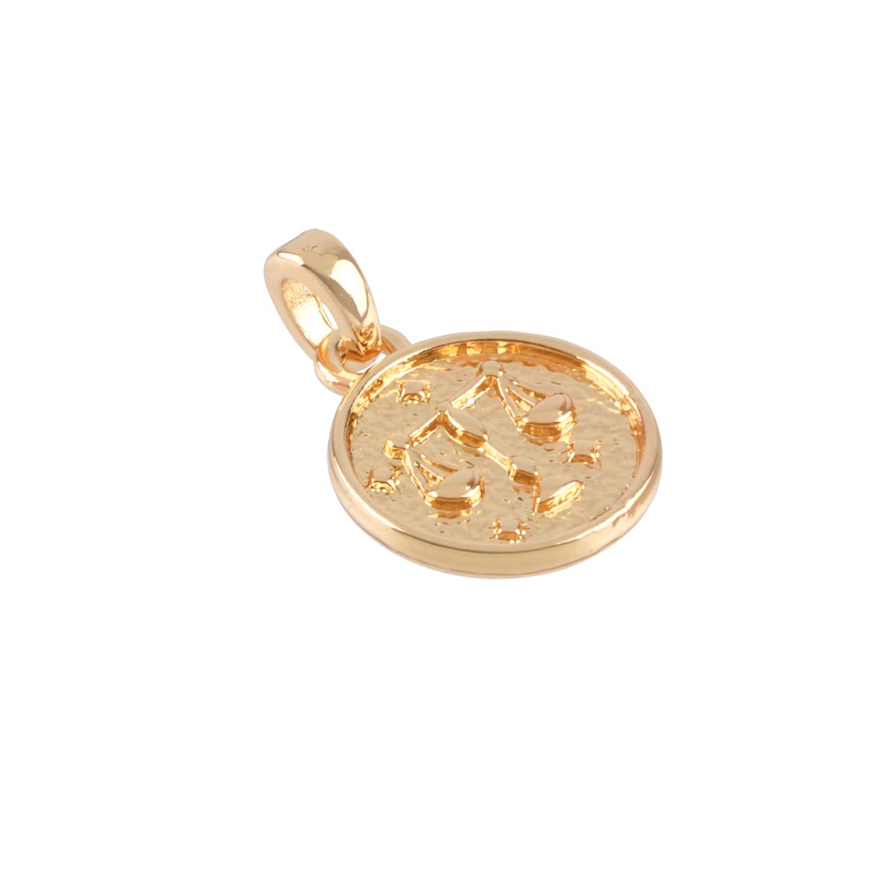 12 Pack: Metal Zodiac Coin Charm by Bead Landing™